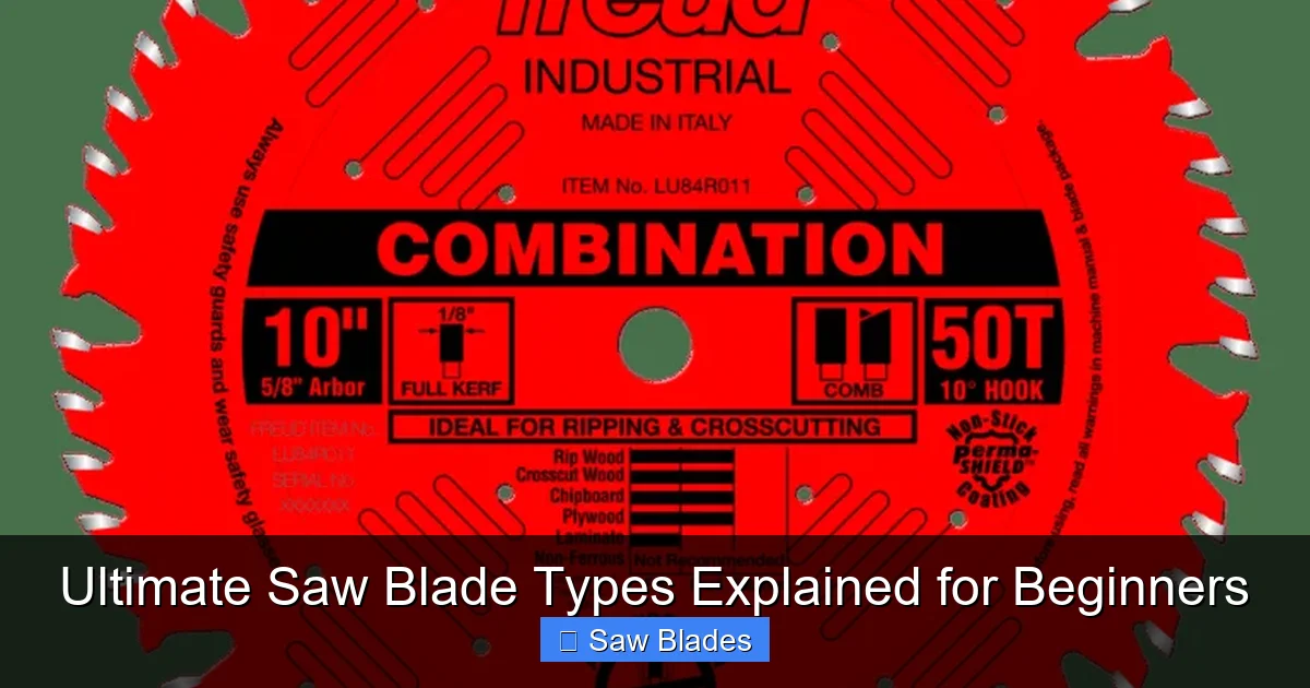 Ultimate Saw Blade Types Explained for Beginners