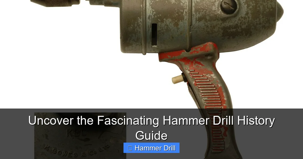 Uncover the Fascinating Hammer Drill History Guide