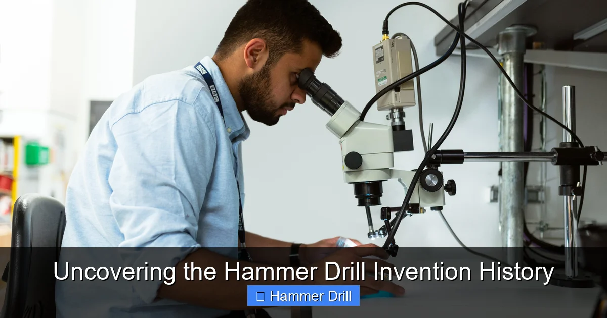Uncovering the Hammer Drill Invention History