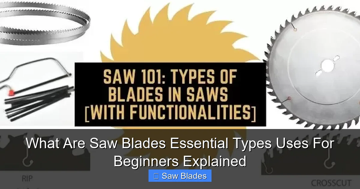 What Are Saw Blades Essential Types Uses For Beginners Explained
