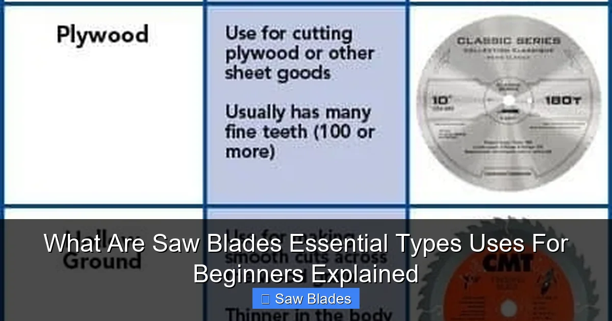 What Are Saw Blades Essential Types Uses For Beginners Explained