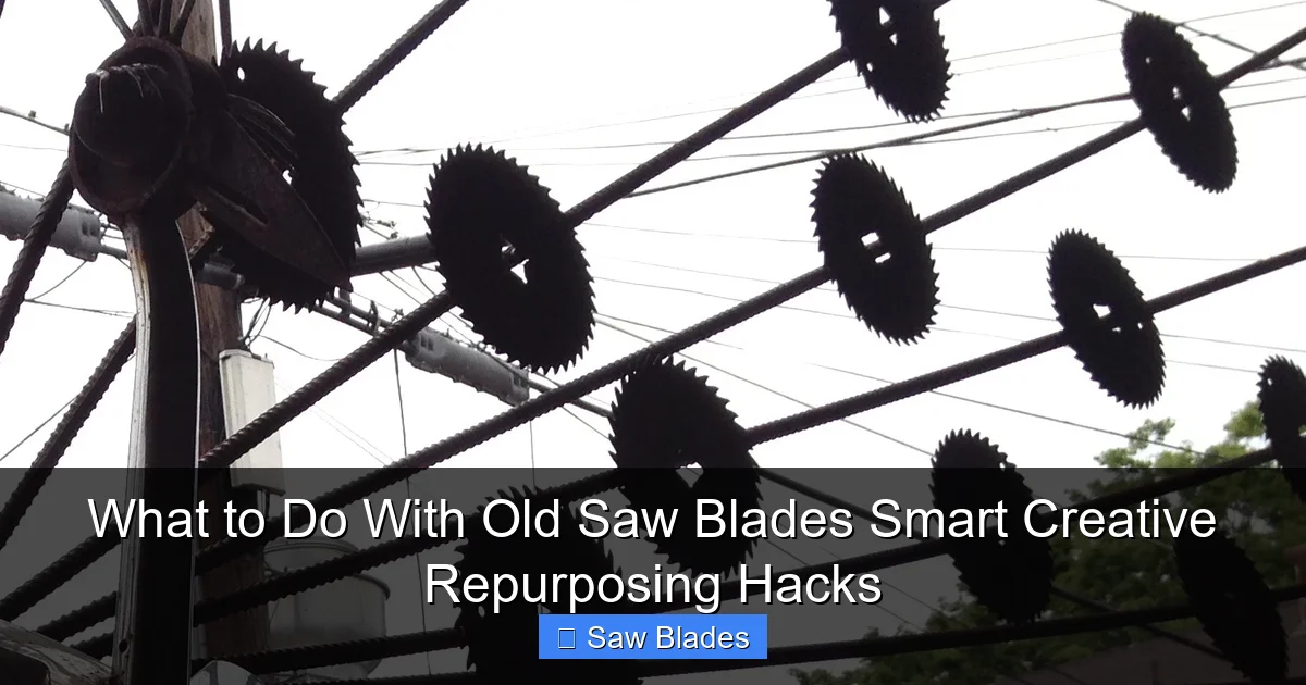 What to Do With Old Saw Blades Smart Creative Repurposing Hacks