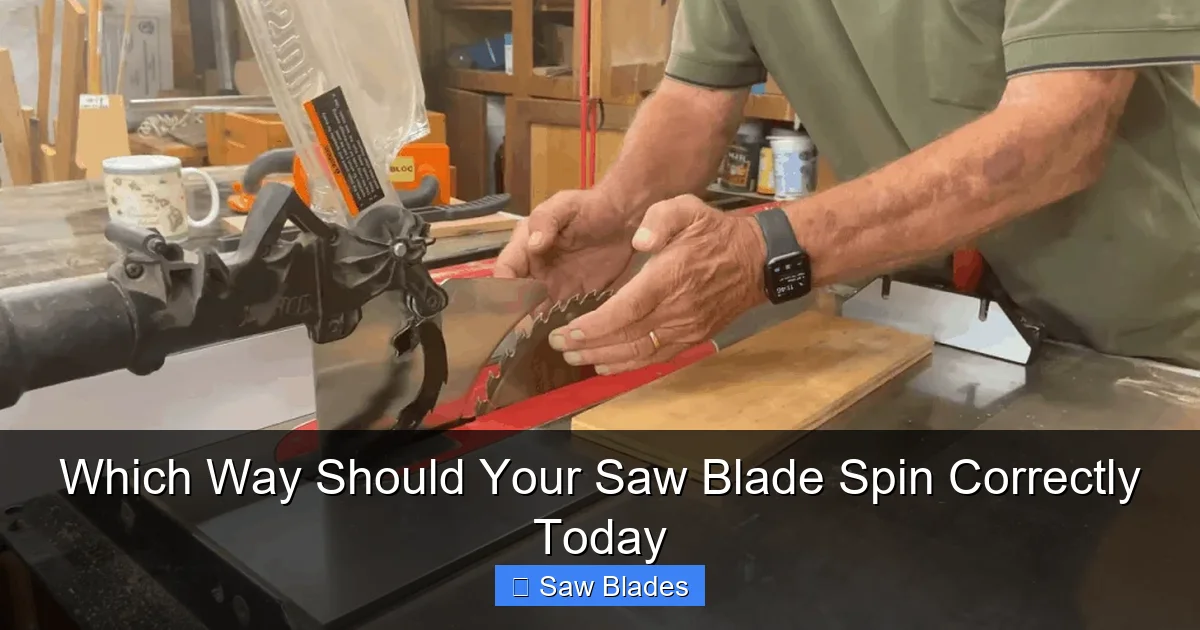 Which Way Should Your Saw Blade Spin Correctly Today