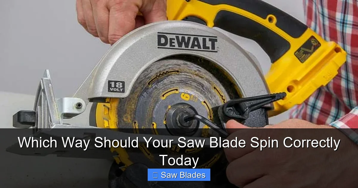 Which Way Should Your Saw Blade Spin Correctly Today