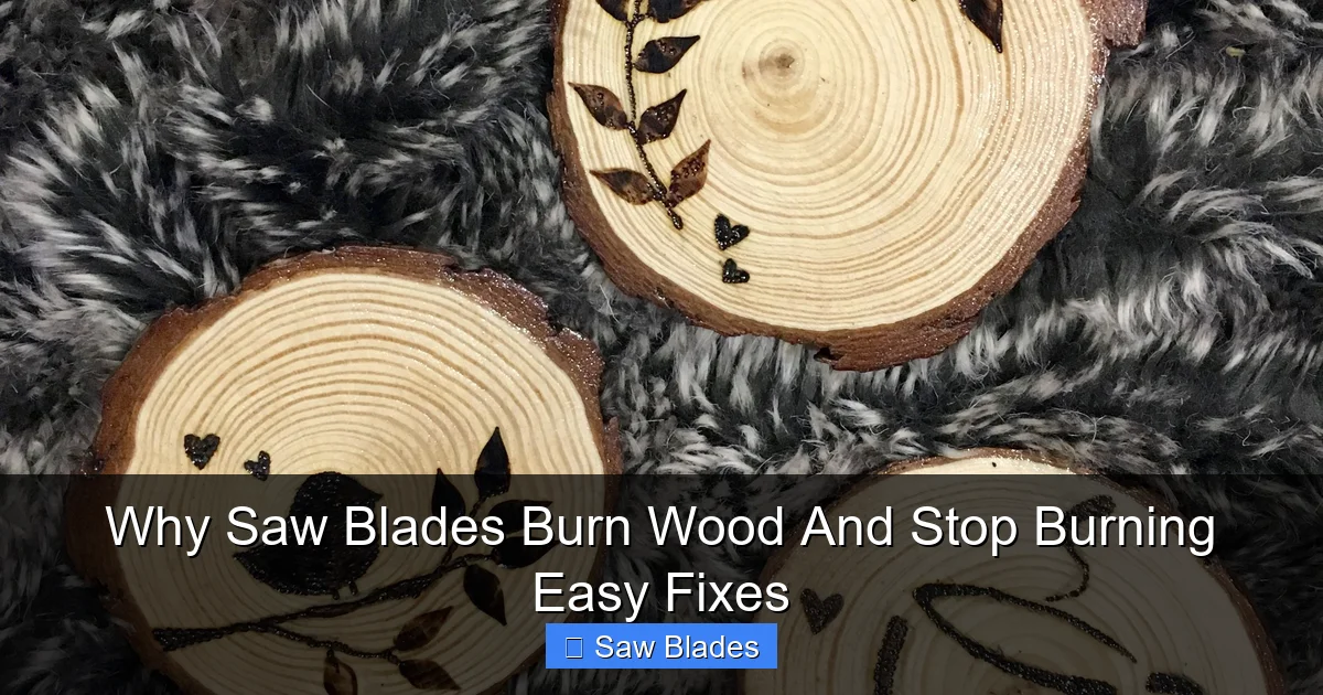 Why Saw Blades Burn Wood And Stop Burning Easy Fixes