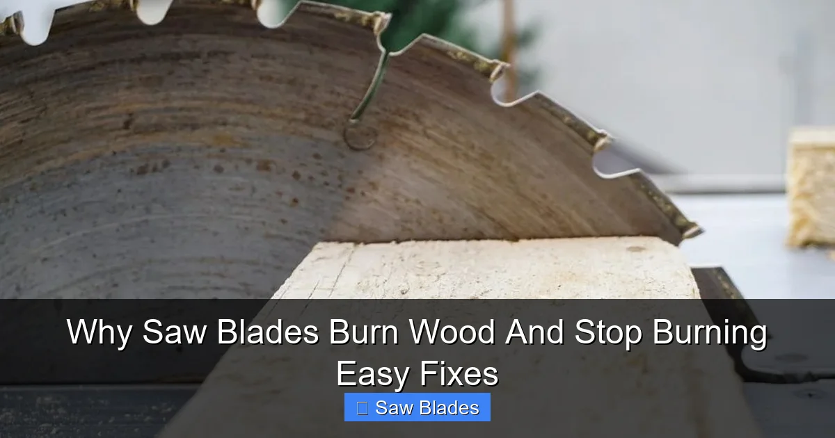 Why Saw Blades Burn Wood And Stop Burning Easy Fixes