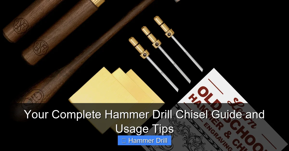 Your Complete Hammer Drill Chisel Guide and Usage Tips