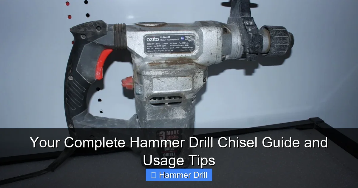 Your Complete Hammer Drill Chisel Guide and Usage Tips