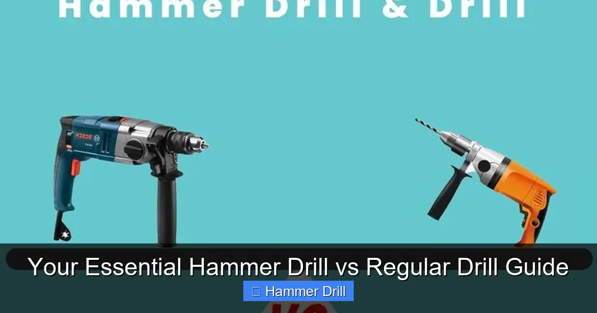 Your Essential Hammer Drill vs Regular Drill Guide