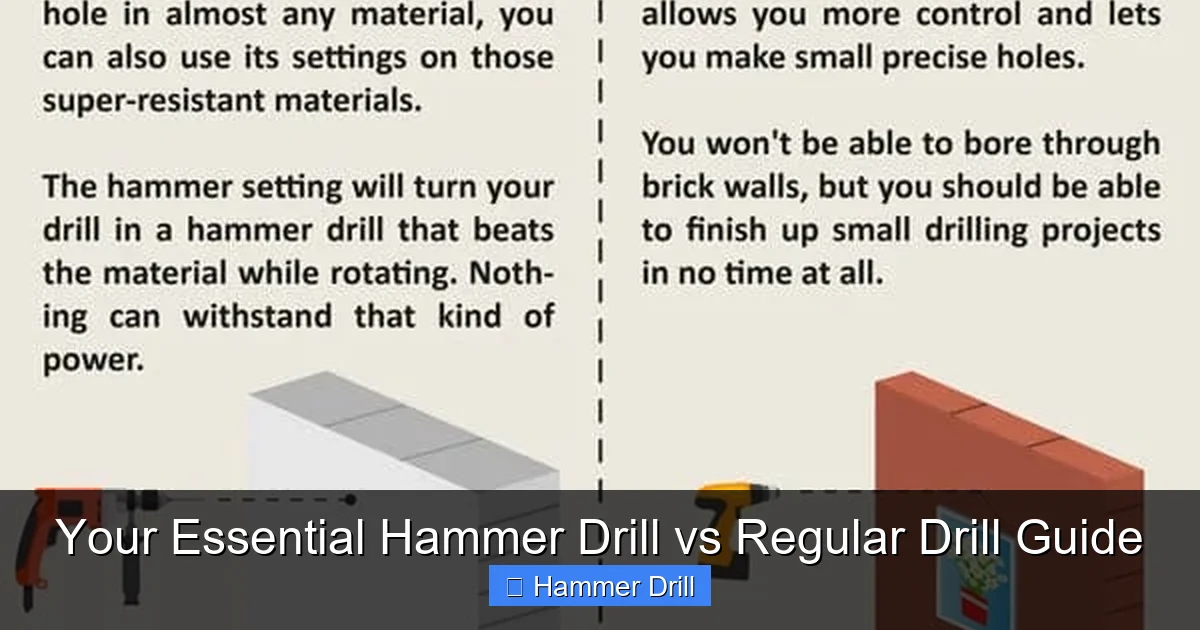 Your Essential Hammer Drill vs Regular Drill Guide