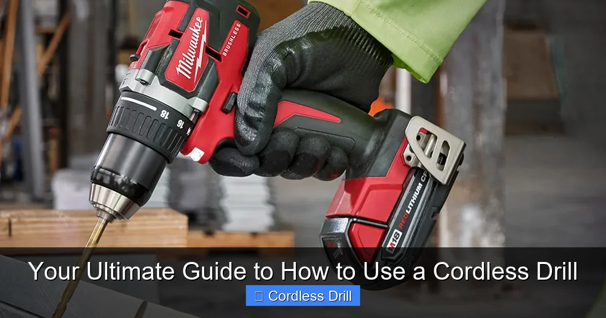 Your Ultimate Guide to How to Use a Cordless Drill