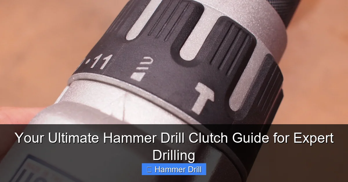 Your Ultimate Hammer Drill Clutch Guide for Expert Drilling