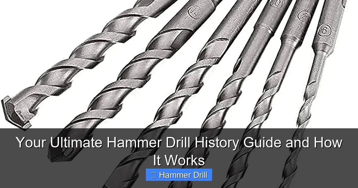 Your Ultimate Hammer Drill History Guide and How It Works