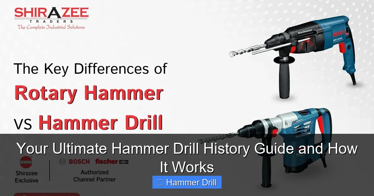 Your Ultimate Hammer Drill History Guide and How It Works