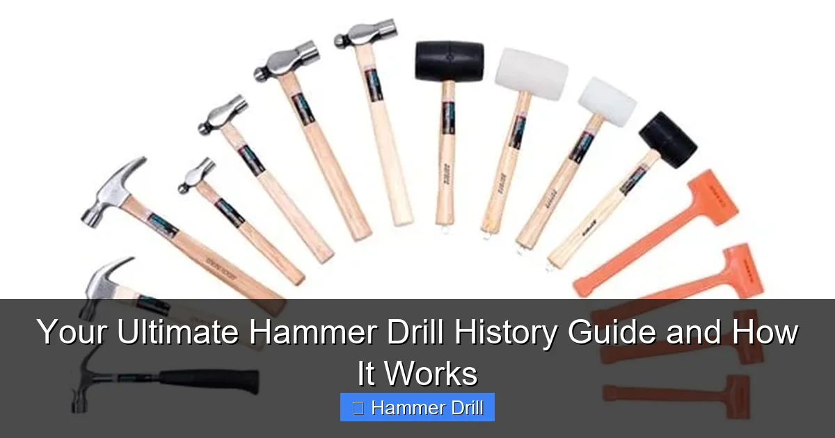 Your Ultimate Hammer Drill History Guide and How It Works