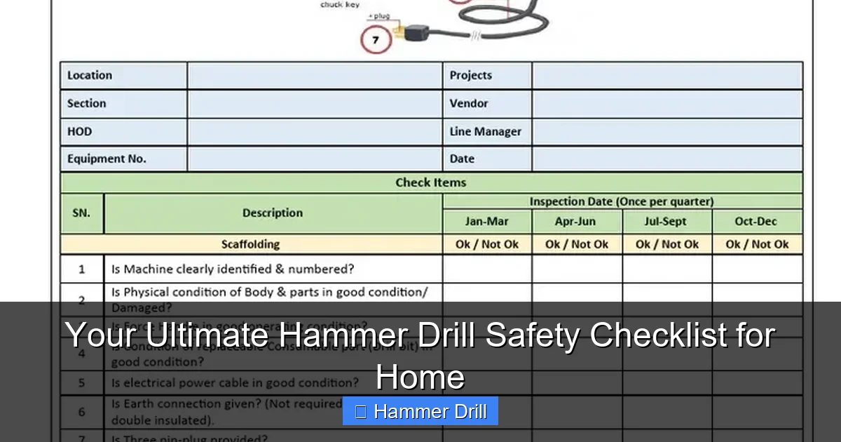 Your Ultimate Hammer Drill Safety Checklist for Home