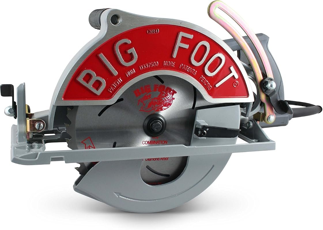 Big Foot Tools 10-1/4 Inch Worm Drive Beam Saw with Skil Motor for Pre