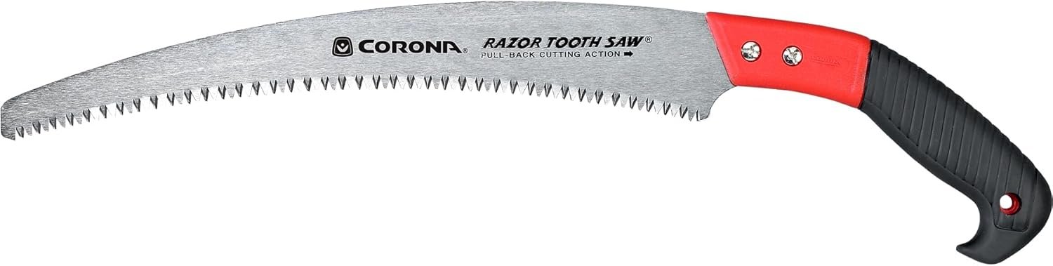 Corona Tools 13-Inch RazorTOOTH Curved Pruning Saw, Single-Hand Tree B