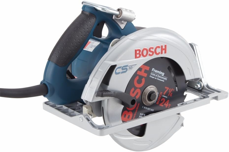 Bosch CS10 7-1/4 Inch Circular Saw, Corded Power, Easy Cutting Perform