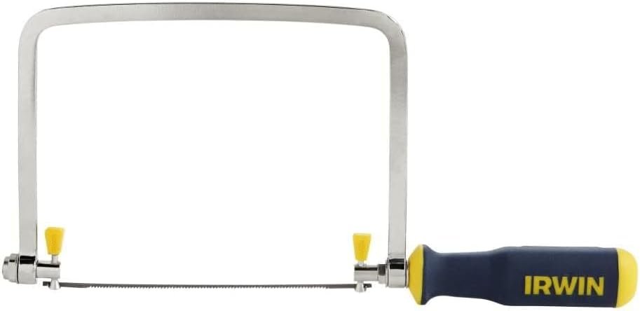 IRWIN ProTouch Coping Saw with Comfortable Blue and Yellow Handle, 201