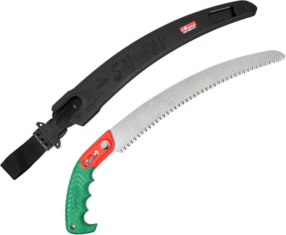 Samurai Ichiban 13-Inch Curved Pruning Saw with Scabbard