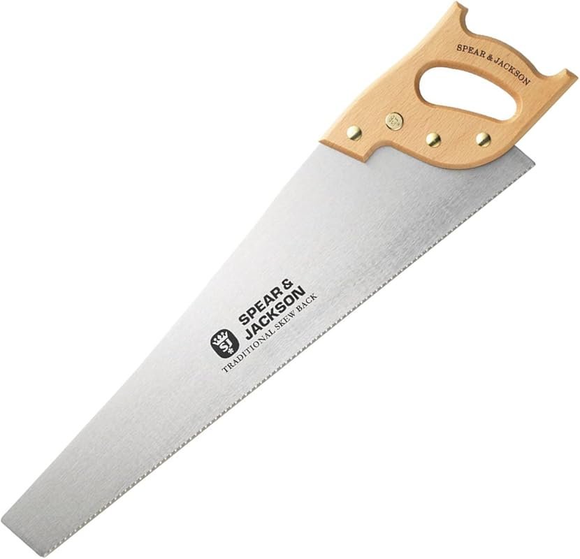 Spear & Jackson Skew Back Hand Saw, 22-Inch, 10 PPI, Wood Cutting