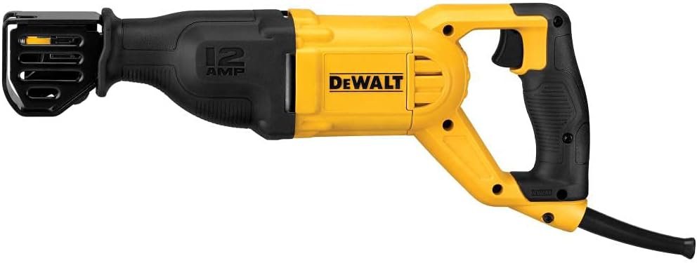 DEWALT 12 Amp Reciprocating Saw with 4-Position Blade Clamp and Variab