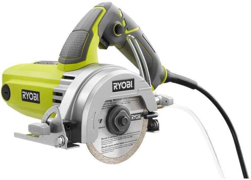 12-Amp Corded Wet Tile Saw with 4-Inch Blade for Clean, Precise Cuts
