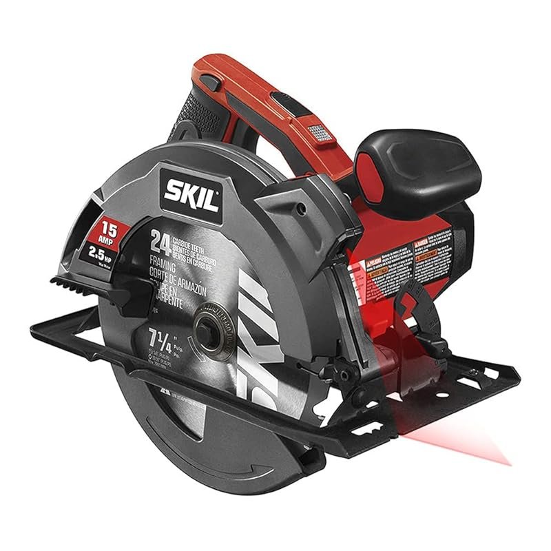 SKIL 15 Amp 7-1/4 Inch Circular Saw with Laser Guide for Fast, Accurat