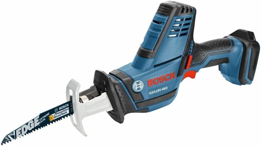 BOSCH GSA18V-083B 18V Cordless Reciprocating Saw, Lightweight, 3,050 S