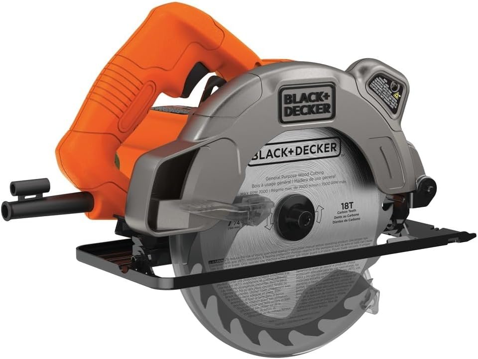 BLACK+DECKER BDECS300C 7-1/4-Inch Circular Saw with Laser, 13-Amp