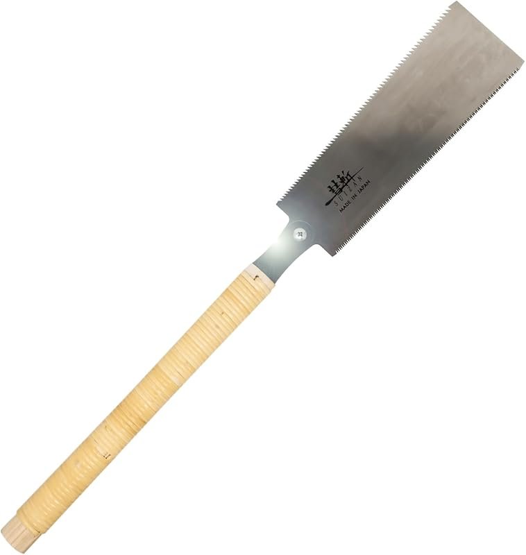 SUIZAN 9.5" Ryoba Double Edge Pull Saw for Professional Japanese Woodw