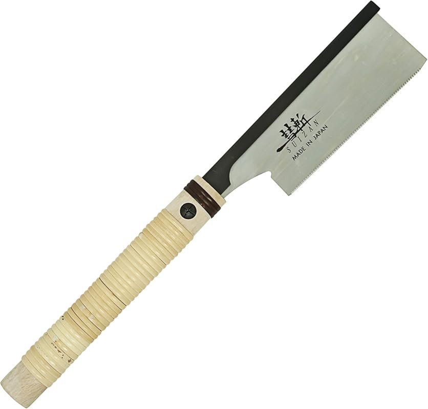 SUIZAN Dozuki 6-Inch Dovetail Pull Saw, Professional Japanese Crosscut