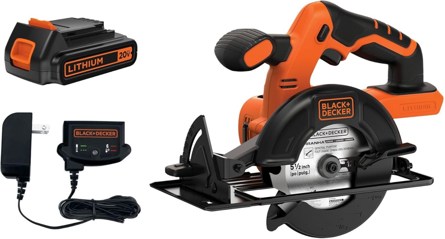 BLACK+DECKER 20V MAX POWERCONNECT 5-1/2-Inch Cordless Circular Saw Kit
