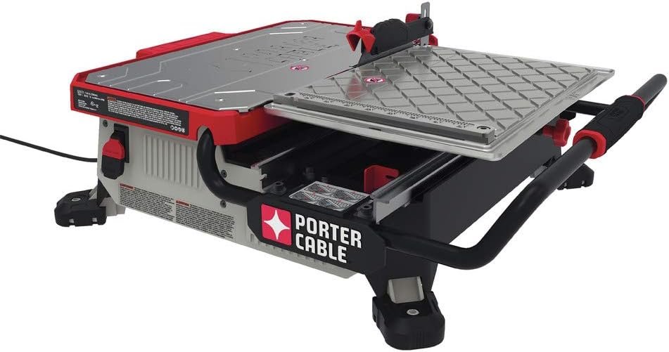 PORTER-CABLE 7-Inch Wet Tile Saw with Cutting Guide for Accurate Tile