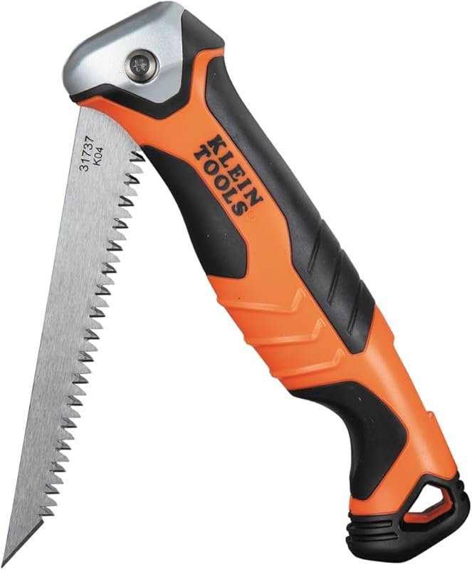 Klein Tools 31737 Folding Jab Saw with Lockback at 180 and 125 Degrees