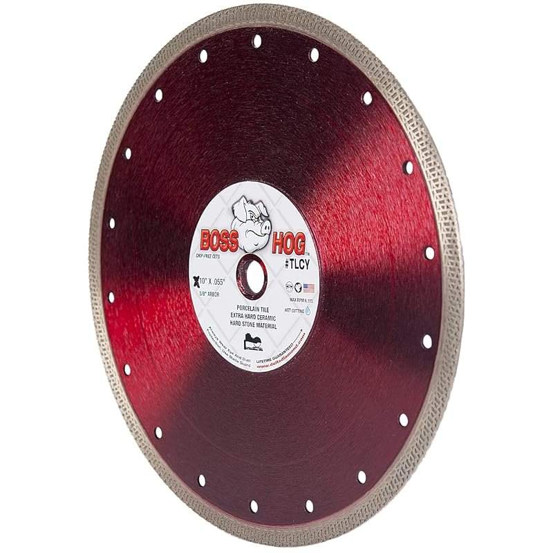 Delta Diamond Boss Hog Supreme 10-Inch Super Thin Diamond Tile Saw Bla