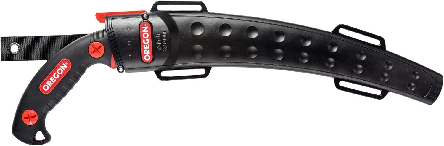Oregon 13-Inch Curved Japanese High-Carbon Steel Hand Saw with Scabbard