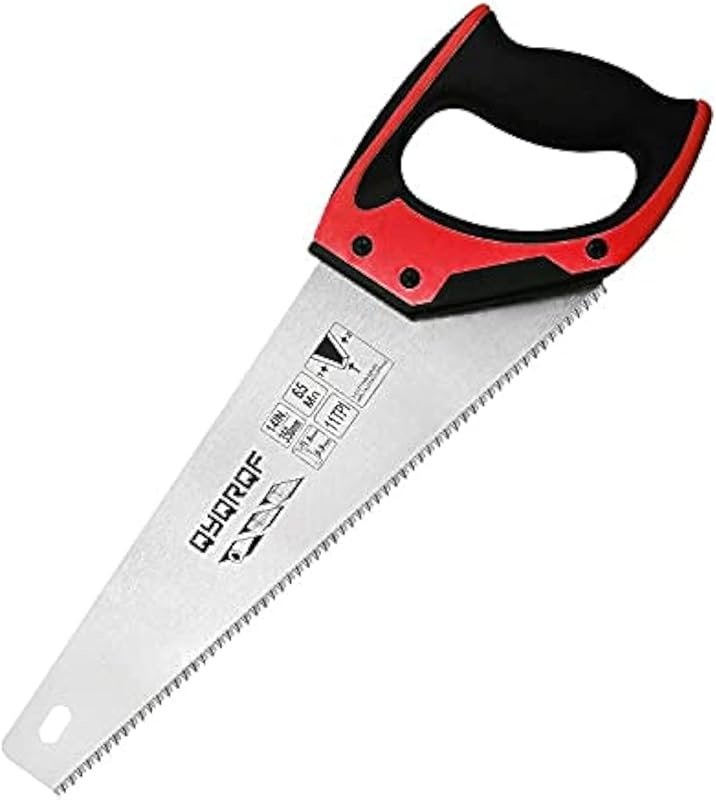 14-Inch Pro Hand Saw, 11 TPI Fine-Cut Hardpoint Blade with Ergonomic N