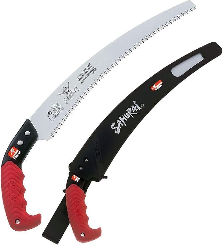 Kanzawa Samurai Ichigeki 330mm Pruning Saw with Ergo Grip and Sheath