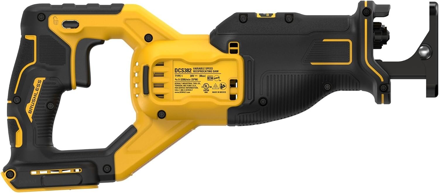 DEWALT 20V MAX Reciprocating Saw, Cordless, Variable Trigger, Keyless 