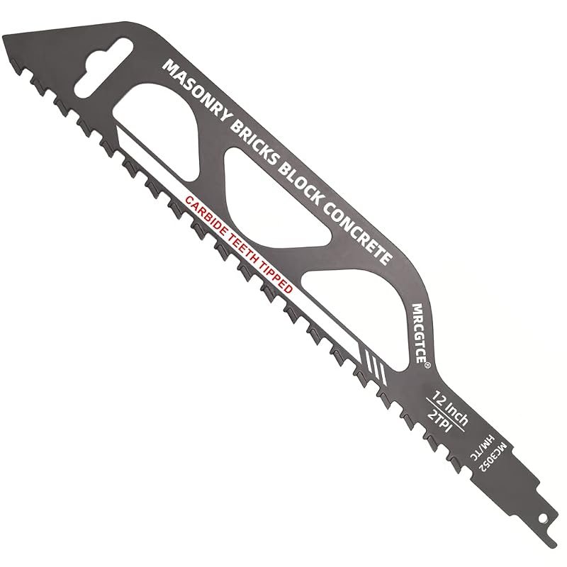 MRCGTCE 12-Inch Masonry Reciprocating Saw Blade for Brick Cutting