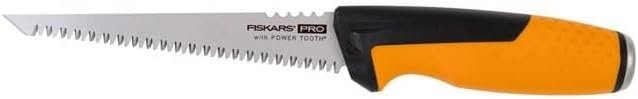 Fiskars Pro POWER TOOTH Jab Hand Saw, 6-Inch Blade, Orange