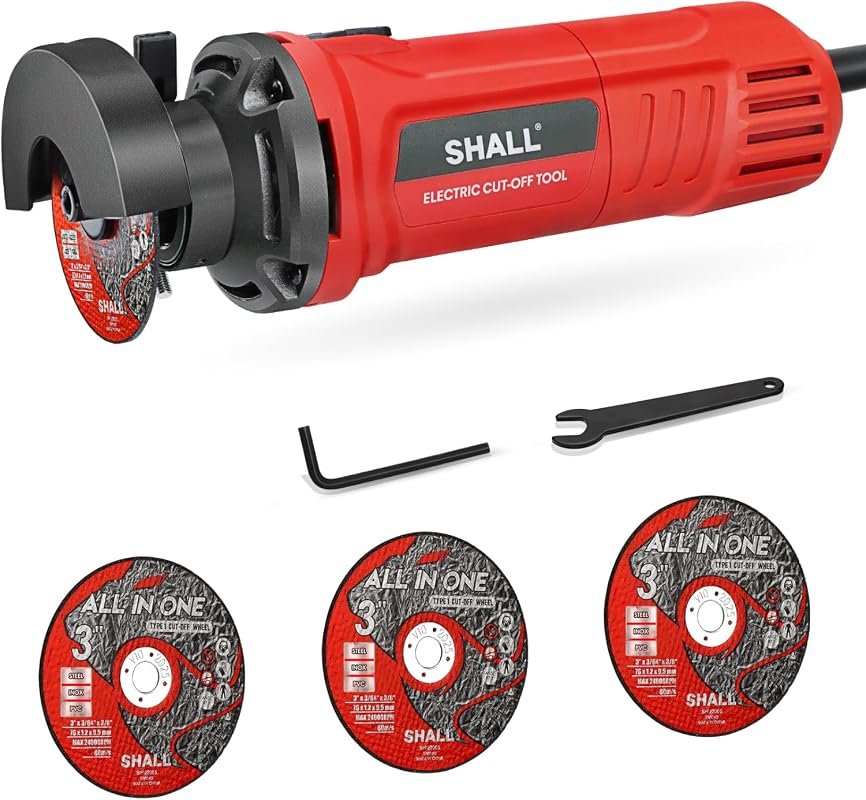 SHALL 3-Inch High-Speed Cut-Off Tool with 3.5-Amp Motor and Wheels