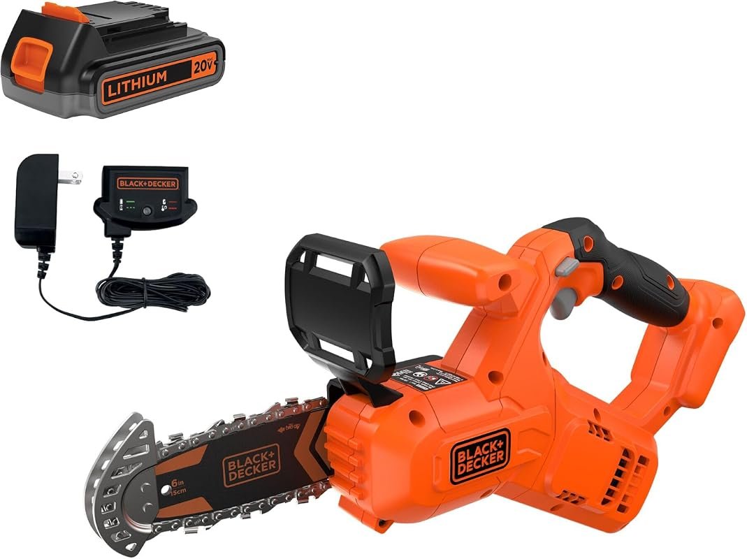 BLACK+DECKER 20V MAX Pruning Chainsaw Kit with Battery and Charger