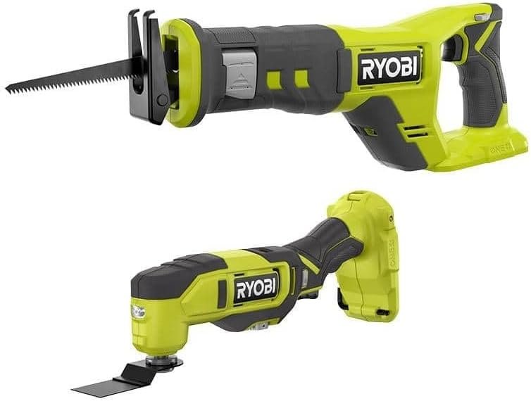 Ryobi ONE+ 18V Cordless 2-Tool Combo Kit with Multi-Tool and Reciproca