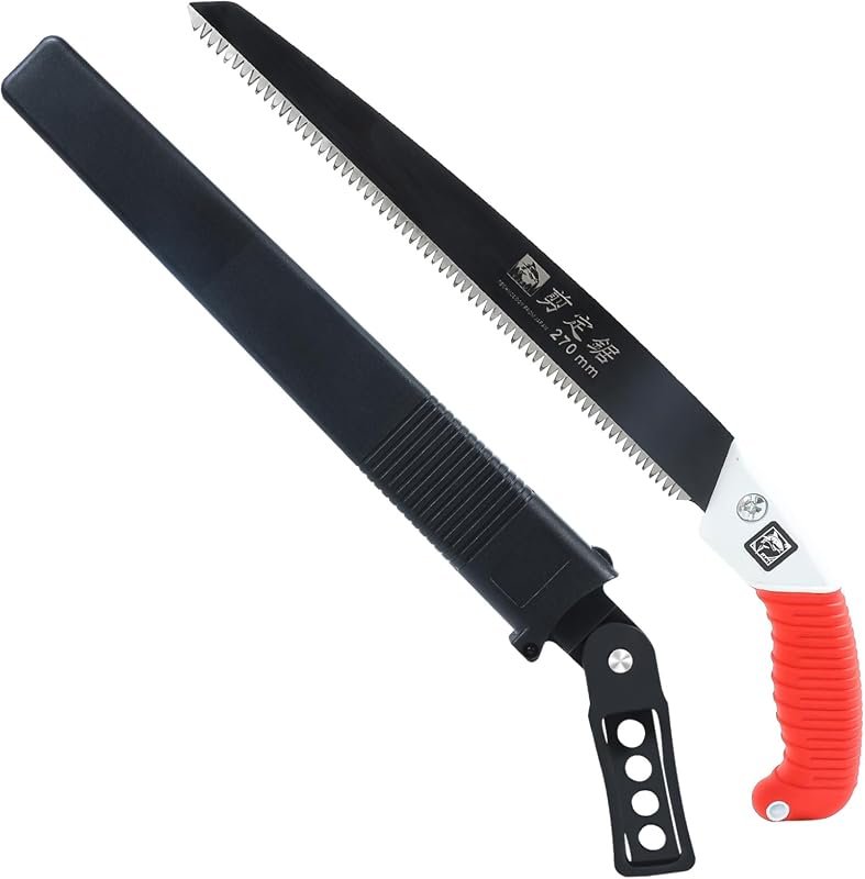 Japanese Pull Saw, 10.5-Inch SK5 Steel Hand Saw with Super Sharp Teeth