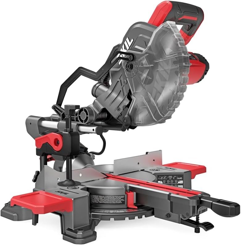 SKIL 10 Amp 7-1/4-Inch Single Bevel Miter Saw with LED Shadow Line and