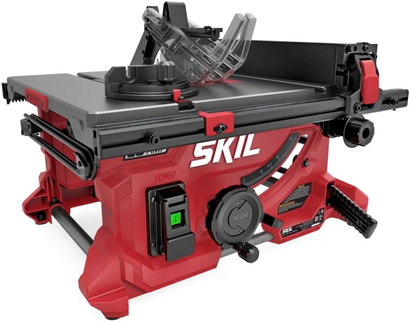 SKIL 15 Amp Compact Portable Jobsite Table Saw with Stand-Ready Design