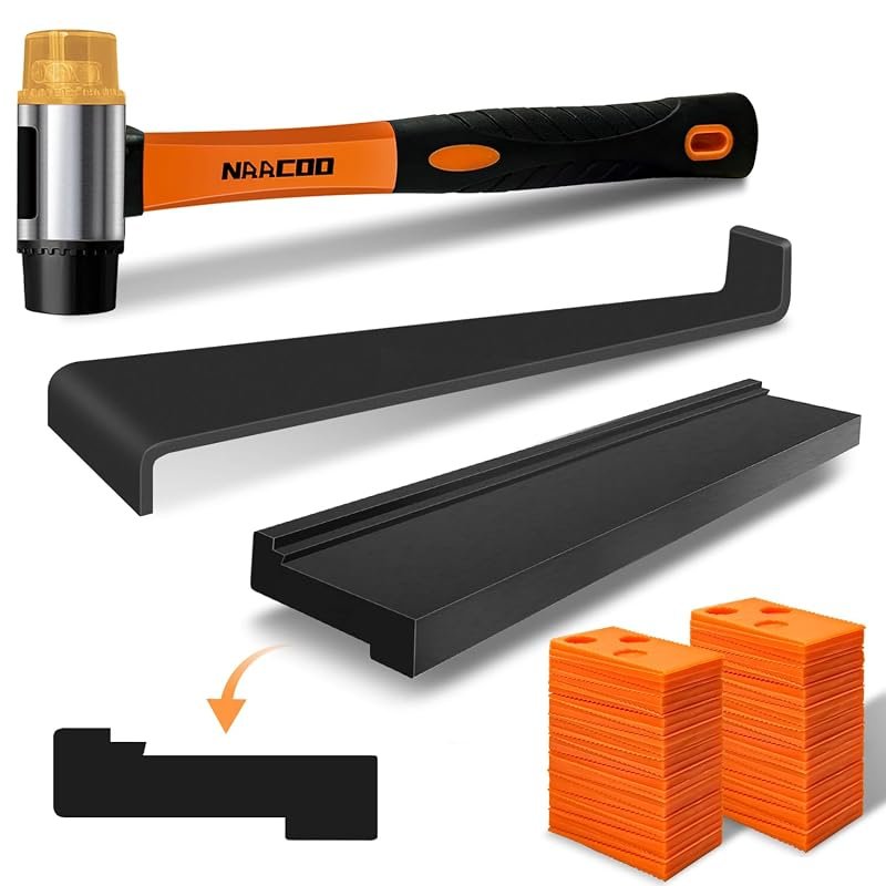 NAACOO Vinyl Flooring Installation Kit with Tapping Block, Pull Bar, S